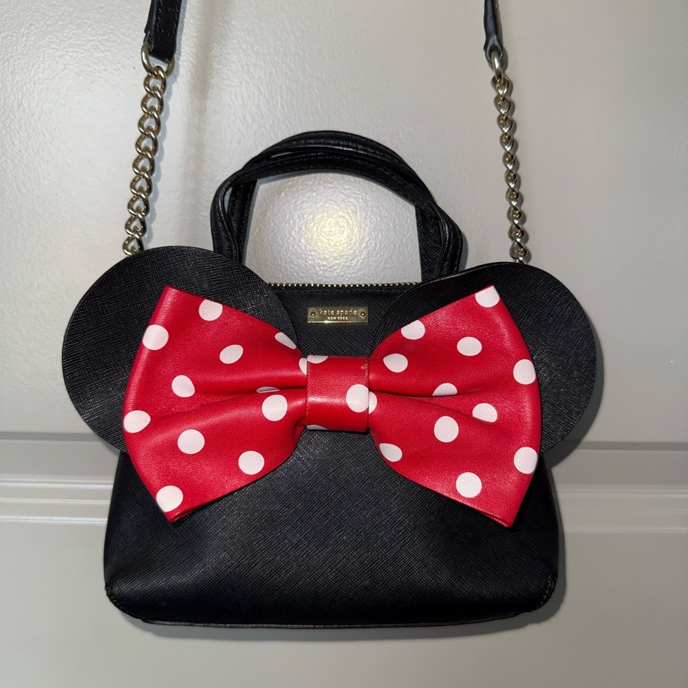 BUNDLE Kate Spade Disneys Minnie Mouse Crossbody Bag and Wallet